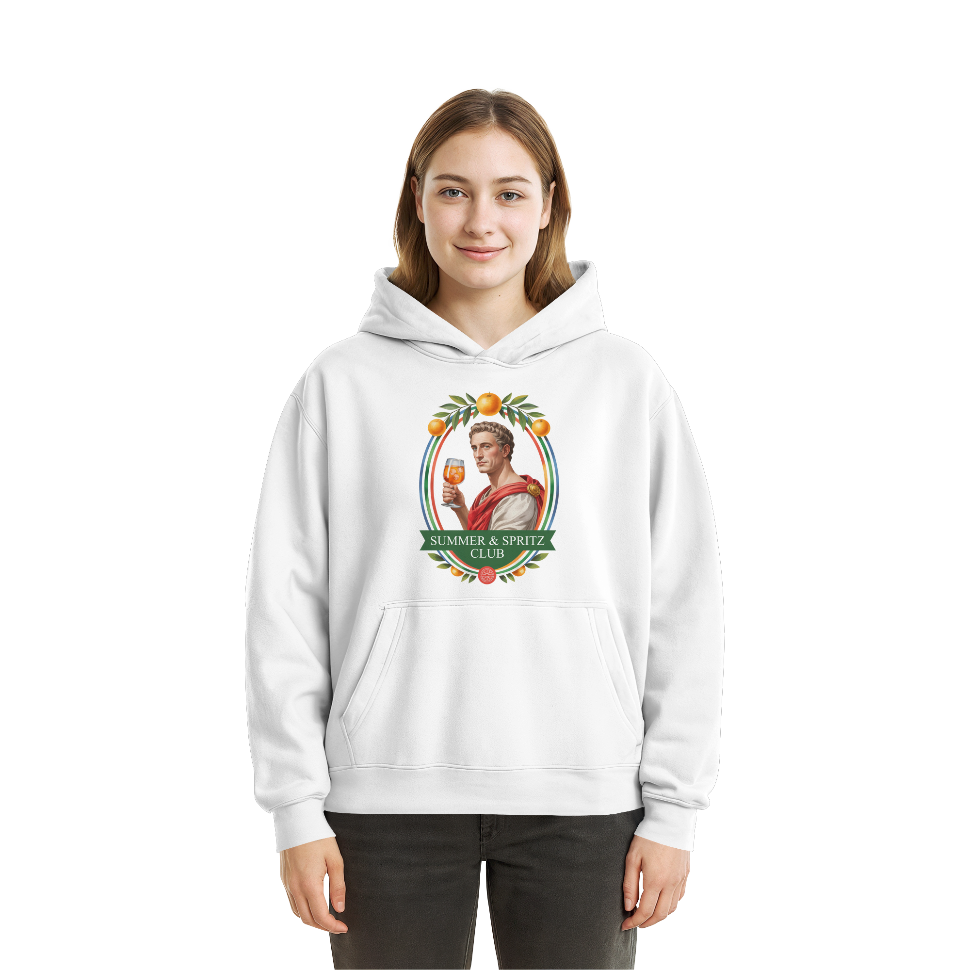 Summer Spritz - Fluffy Boxcut Hoodie