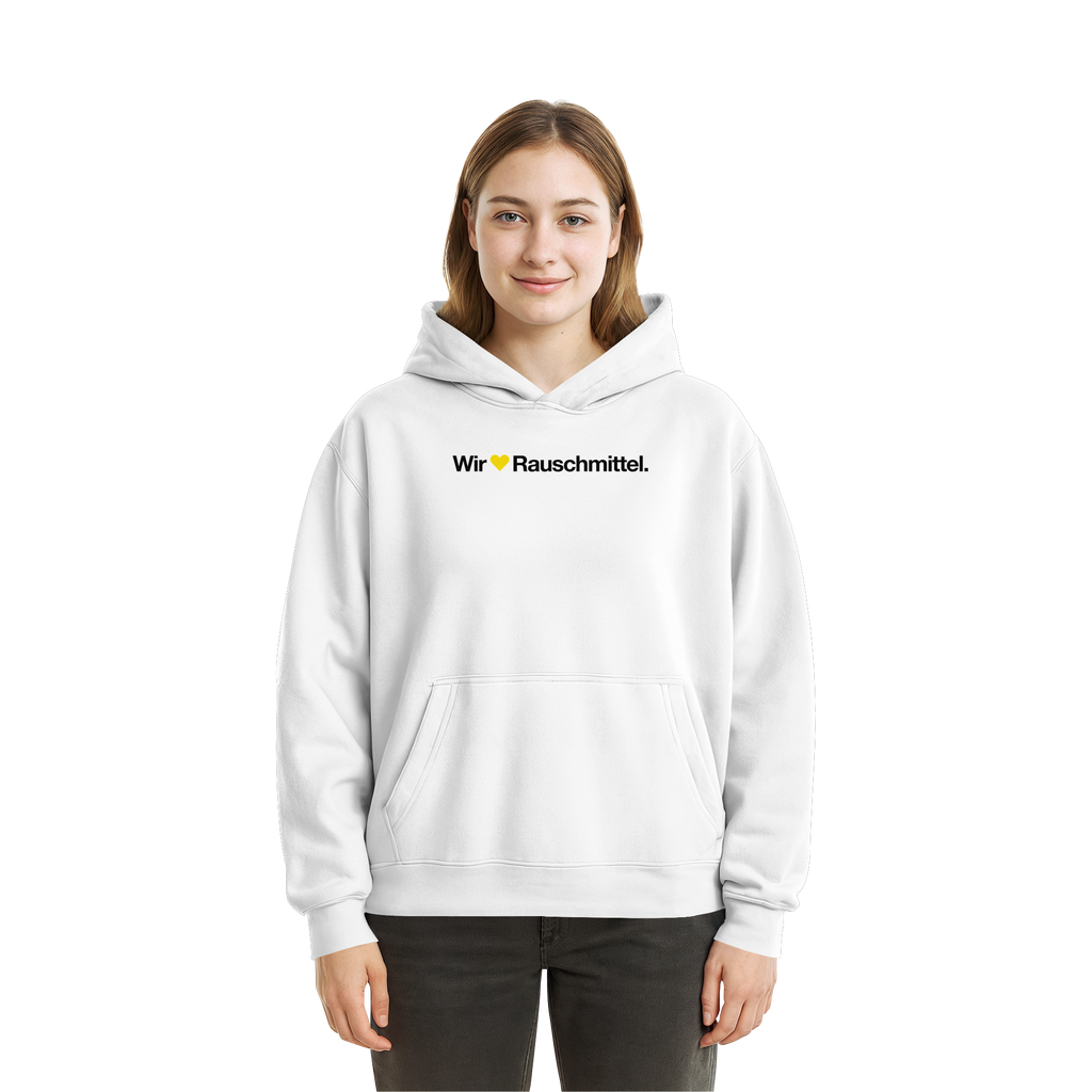 Wir Lieben Rauschmittel - Light - Fluffy Boxcut Hoodie