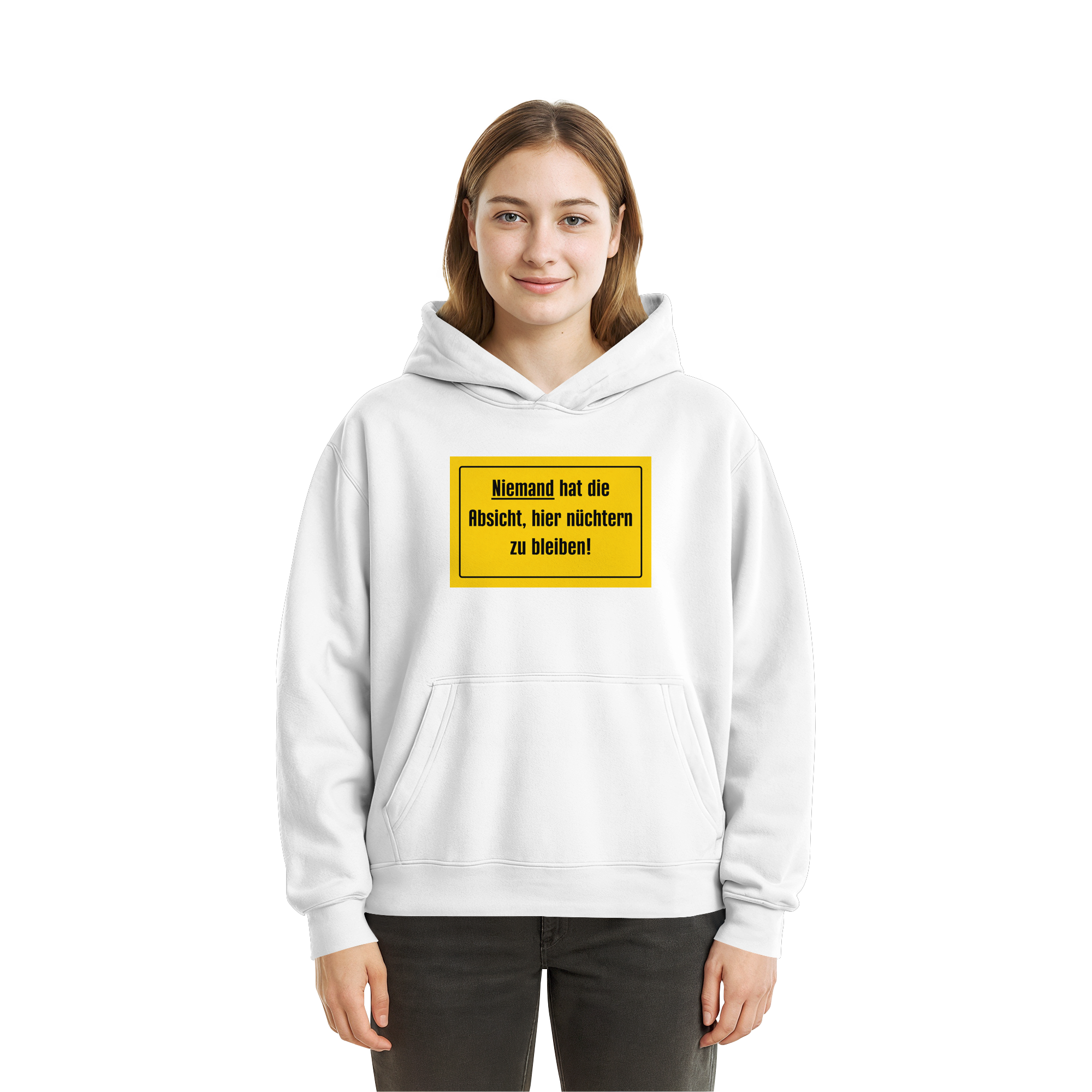 Nüchtern! - Fluffy Boxcut Hoodie