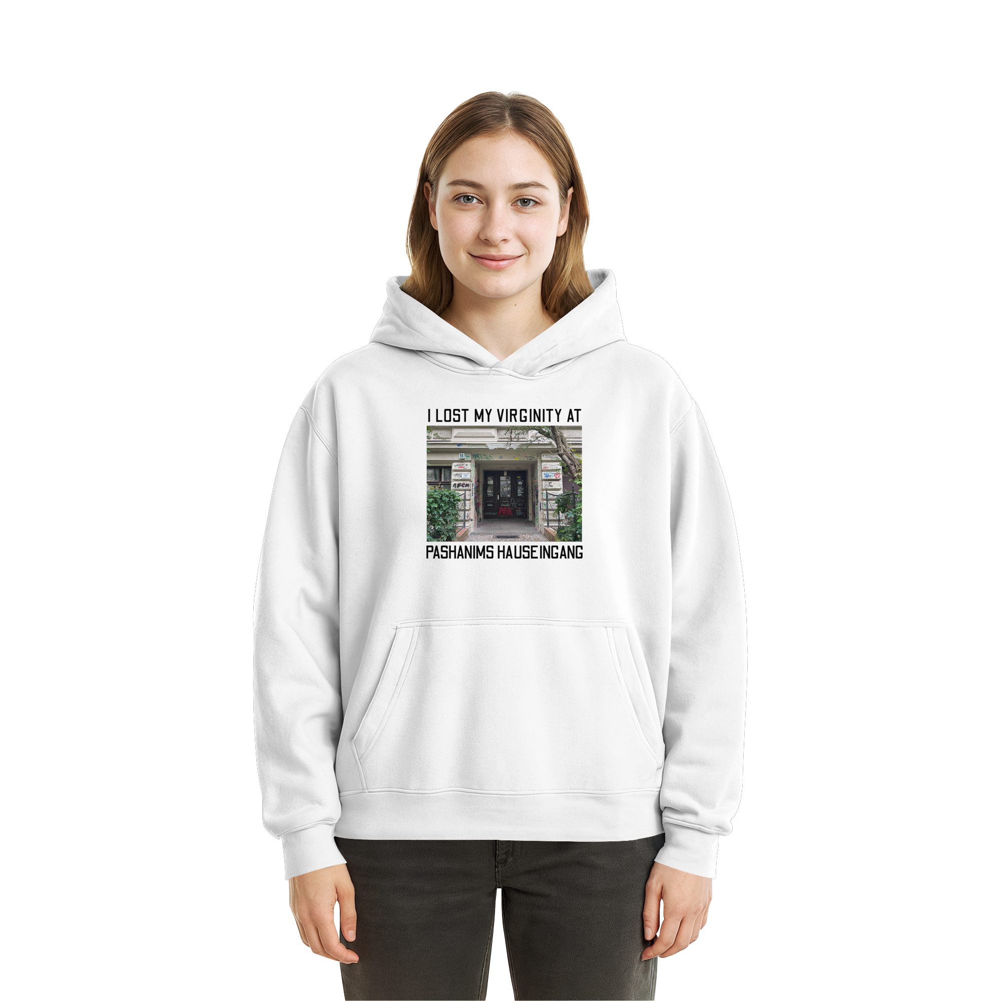 Pashanim Hauseingang - Fluffy Boxcut Hoodie