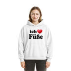 I Love Feet - Fluffy Boxcut Hoodie