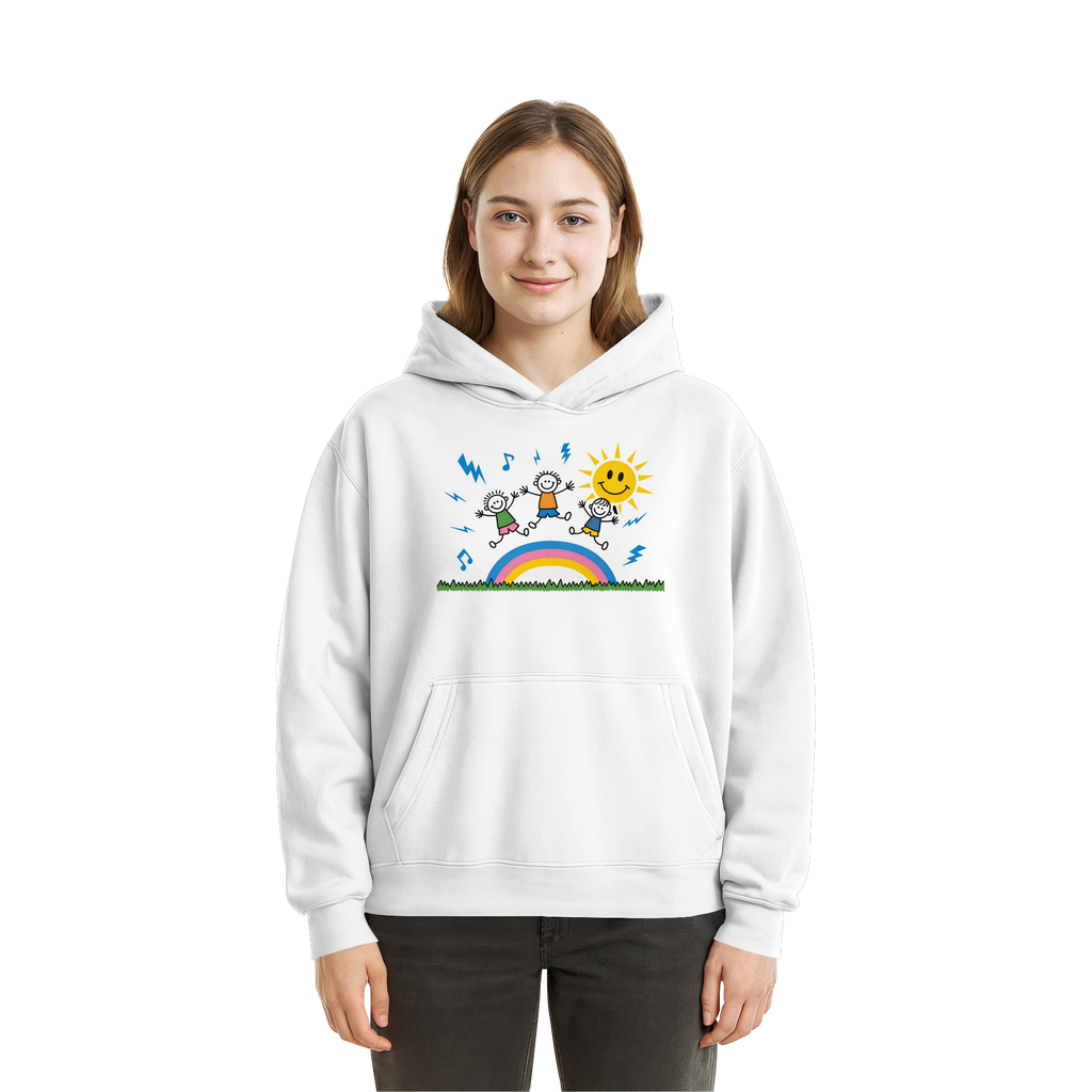Keta - White - Fluffy Boxcut Hoodie