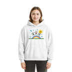 Keta - White - Fluffy Boxcut Hoodie