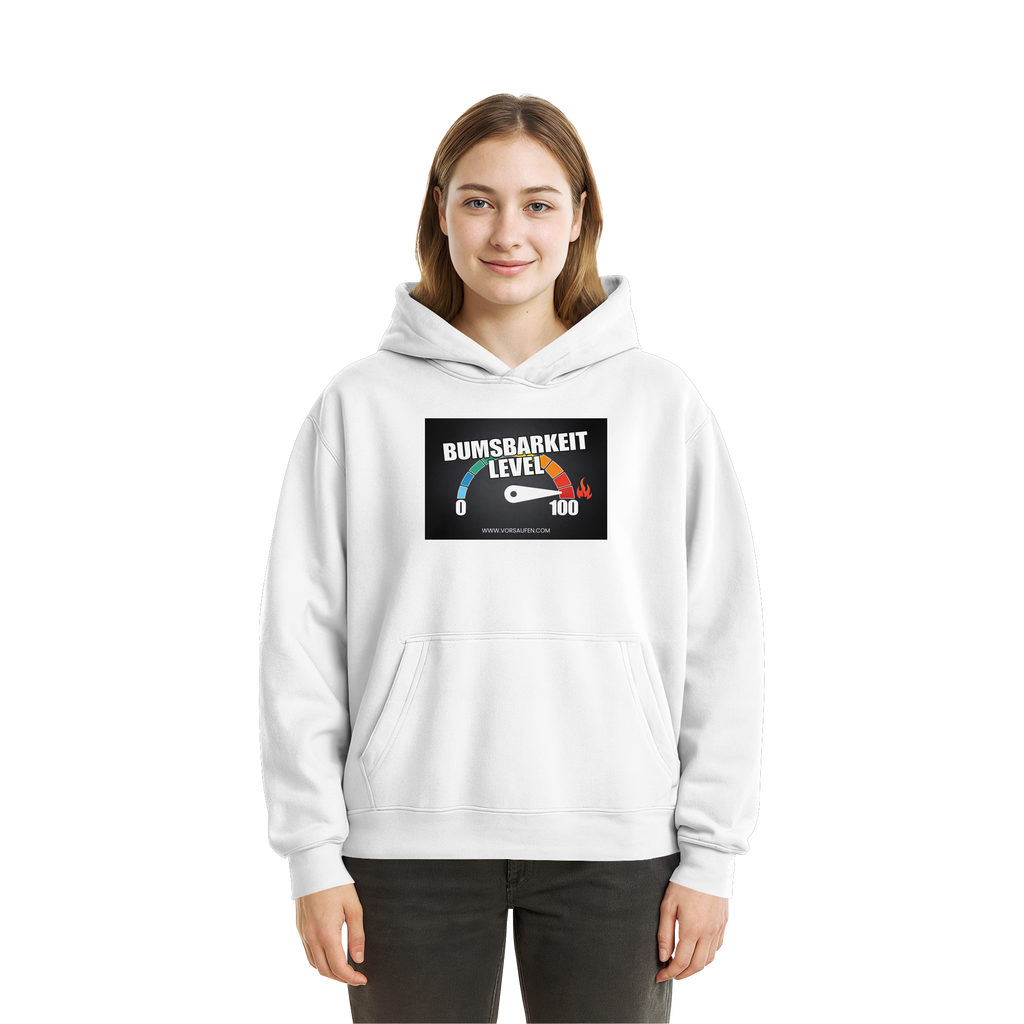 Bumsbarkeit LVL 100 - Fluffy Boxcut Hoodie