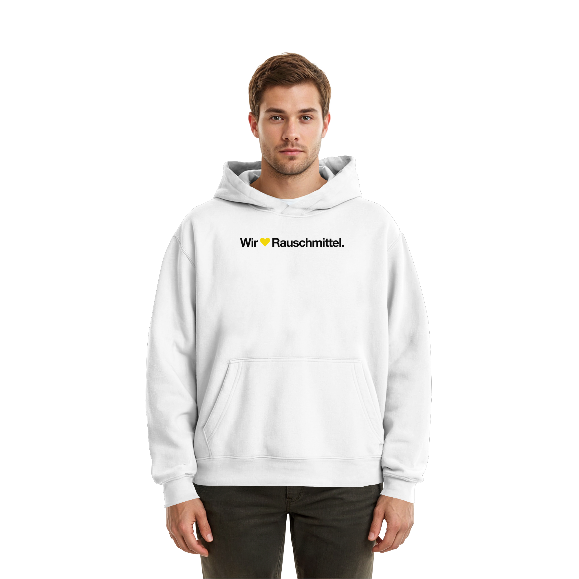 Wir Lieben Rauschmittel - Light - Fluffy Boxcut Hoodie