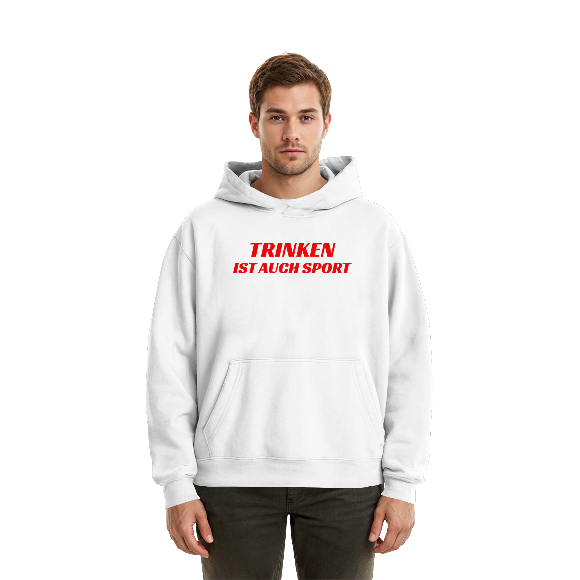 Trinken ist auch Sport - Fluffy Boxcut Hoodie