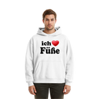 I Love Feet - Fluffy Boxcut Hoodie