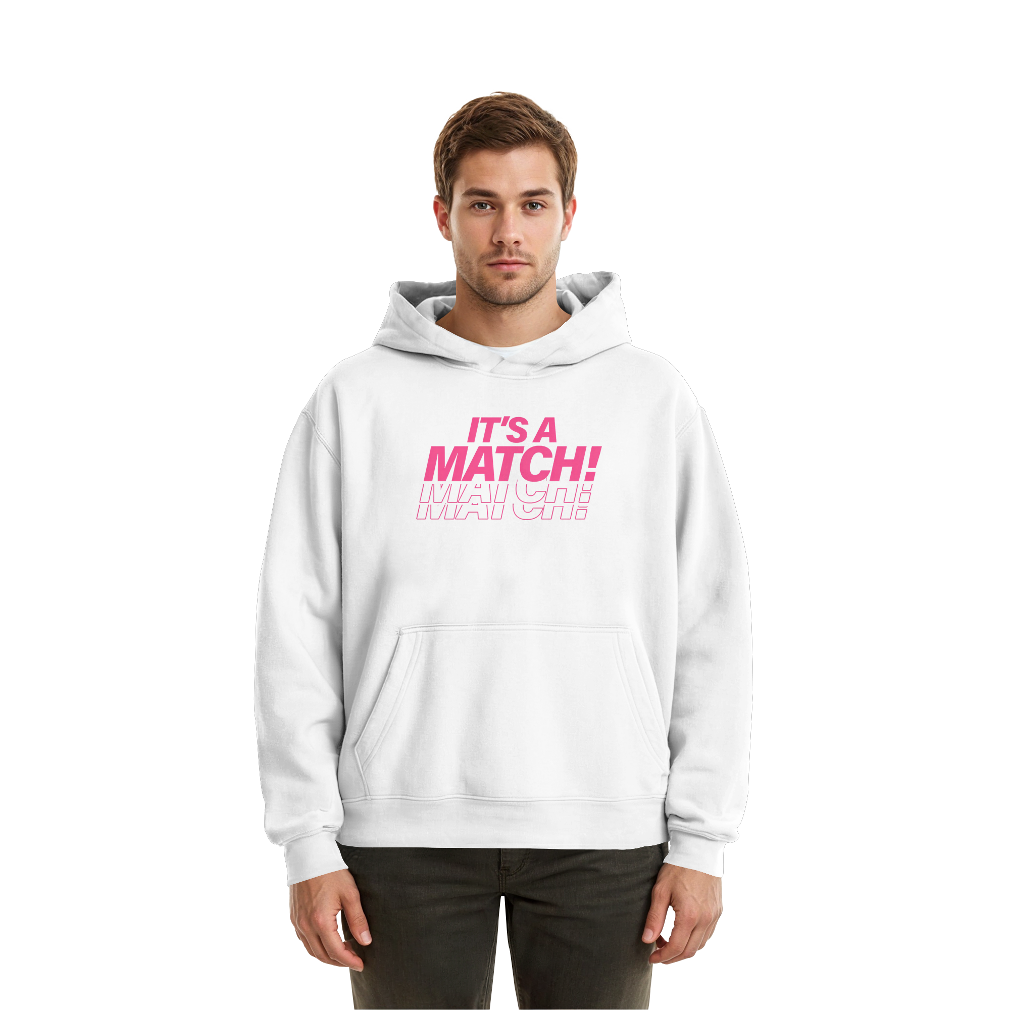 Its A Match - Fluffy Boxcut Hoodie