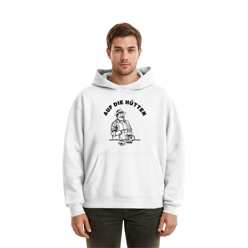 Auf die Huetten! - Dark - Fluffy Boxcut Hoodie