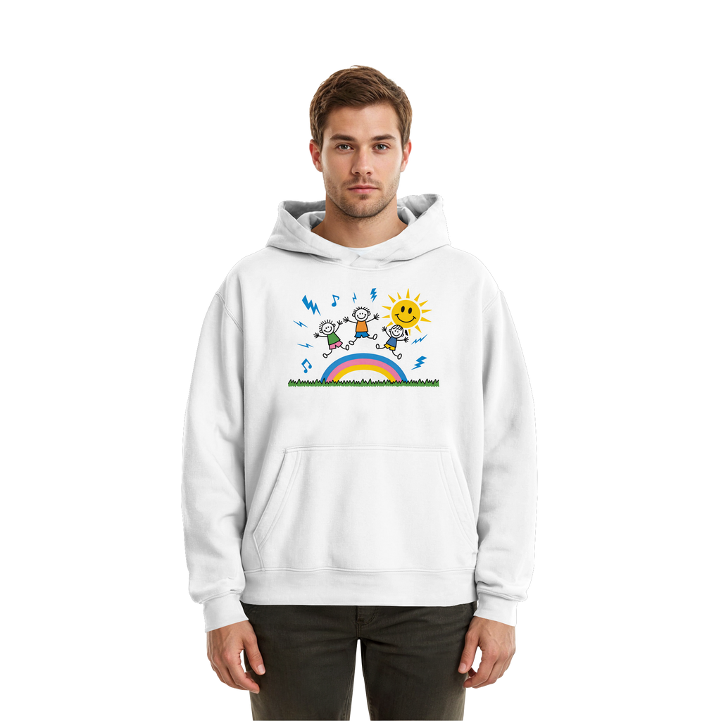 Keta - White - Fluffy Boxcut Hoodie