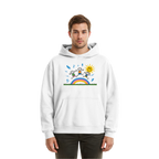 Keta - White - Fluffy Boxcut Hoodie