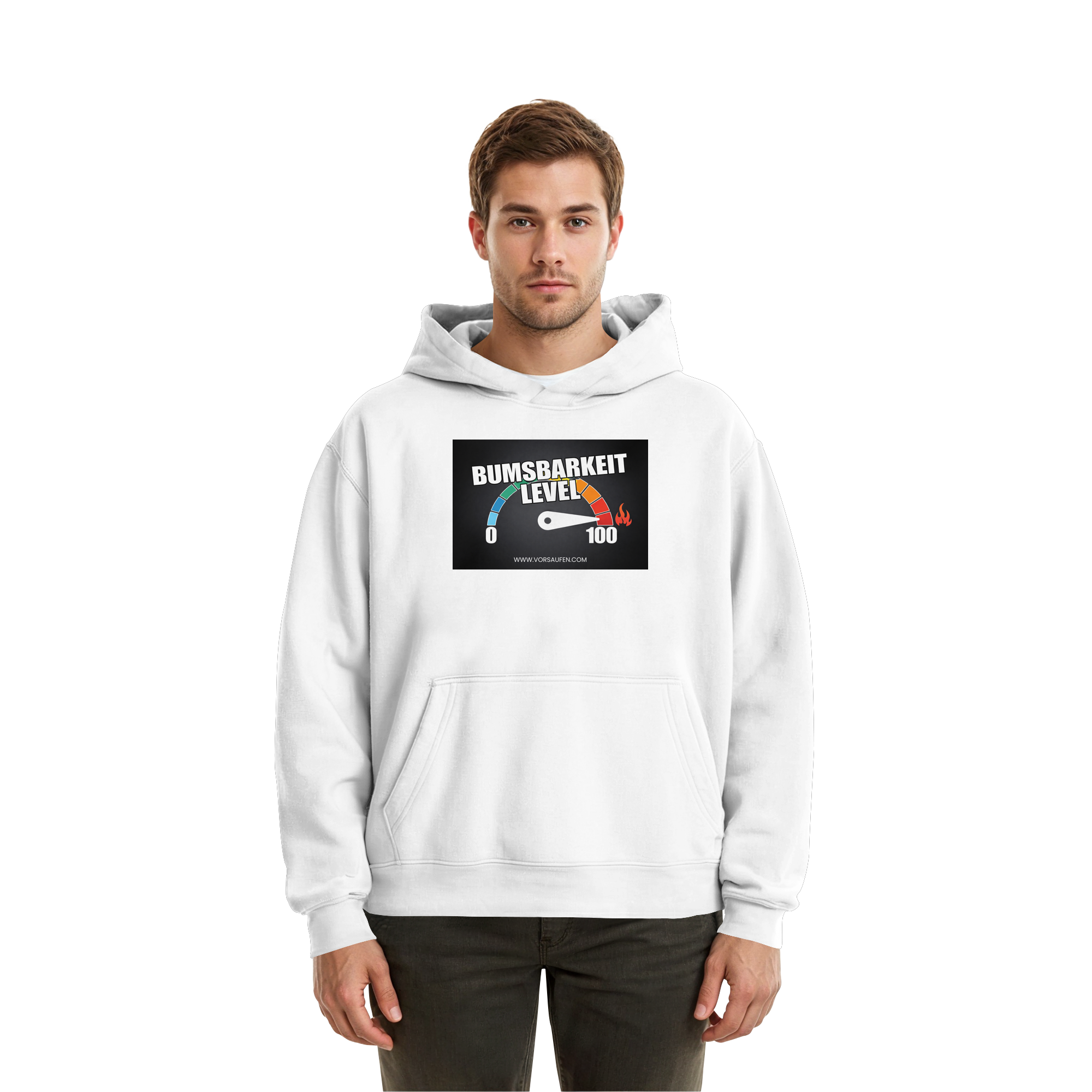 Bumsbarkeit LVL 100 - Fluffy Boxcut Hoodie