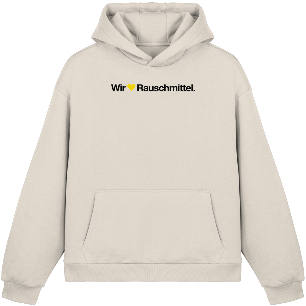 Wir Lieben Rauschmittel - Light - Fluffy Boxcut Hoodie