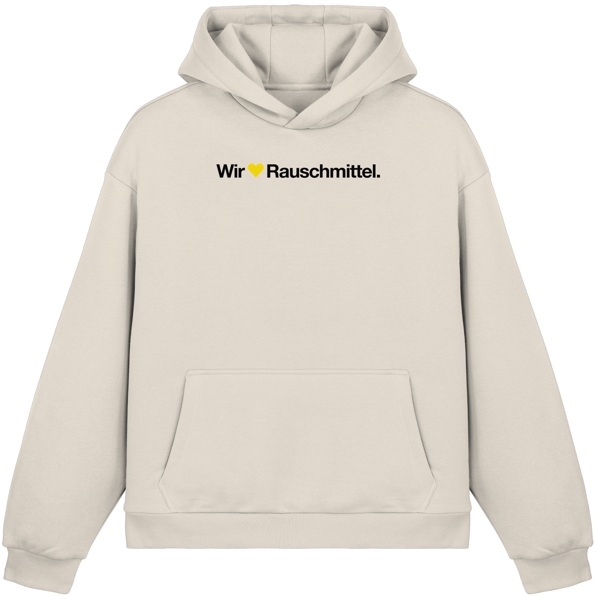 Wir Lieben Rauschmittel - Light - Fluffy Boxcut Hoodie