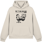 A-Rbeitszeitenbetrug - Black - Fluffy Boxcut Hoodie