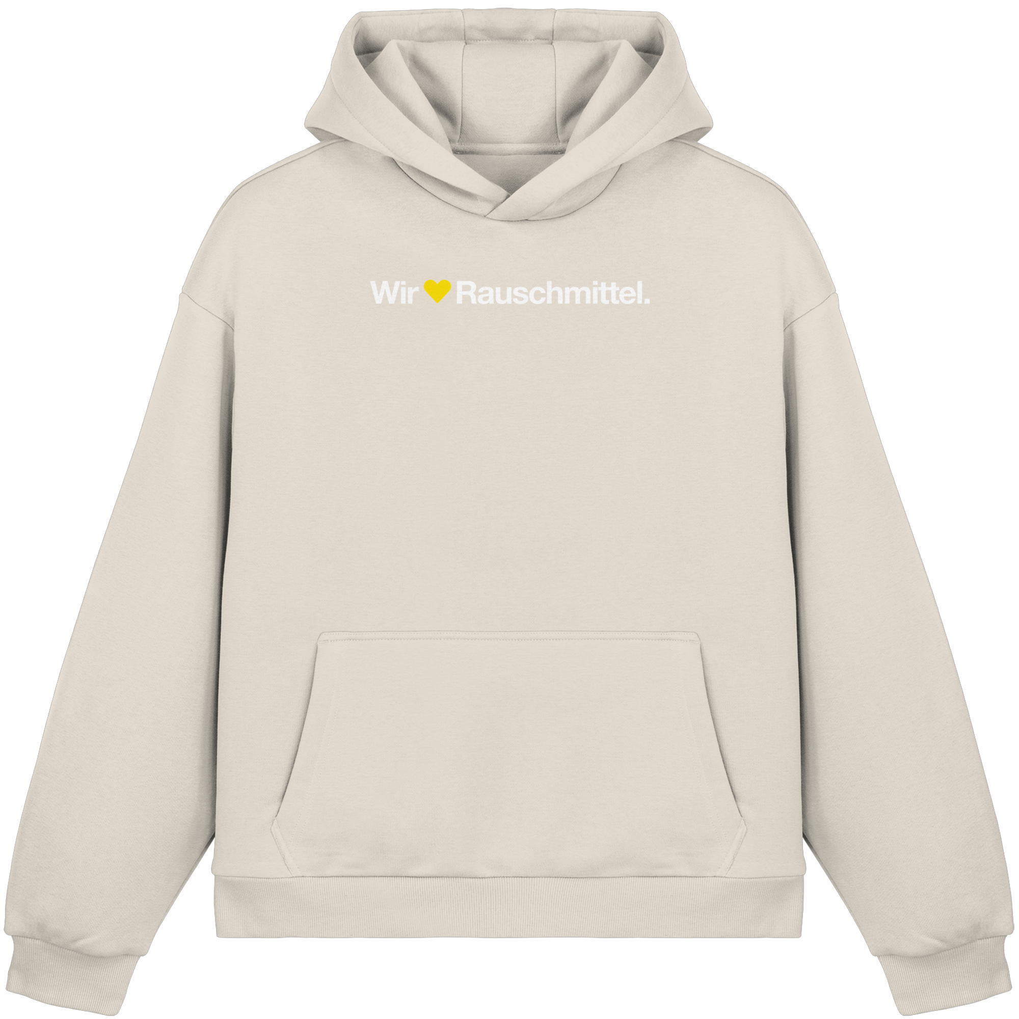 Wir Lieben Rauschmittel - Dark - Fluffy Boxcut Hoodie