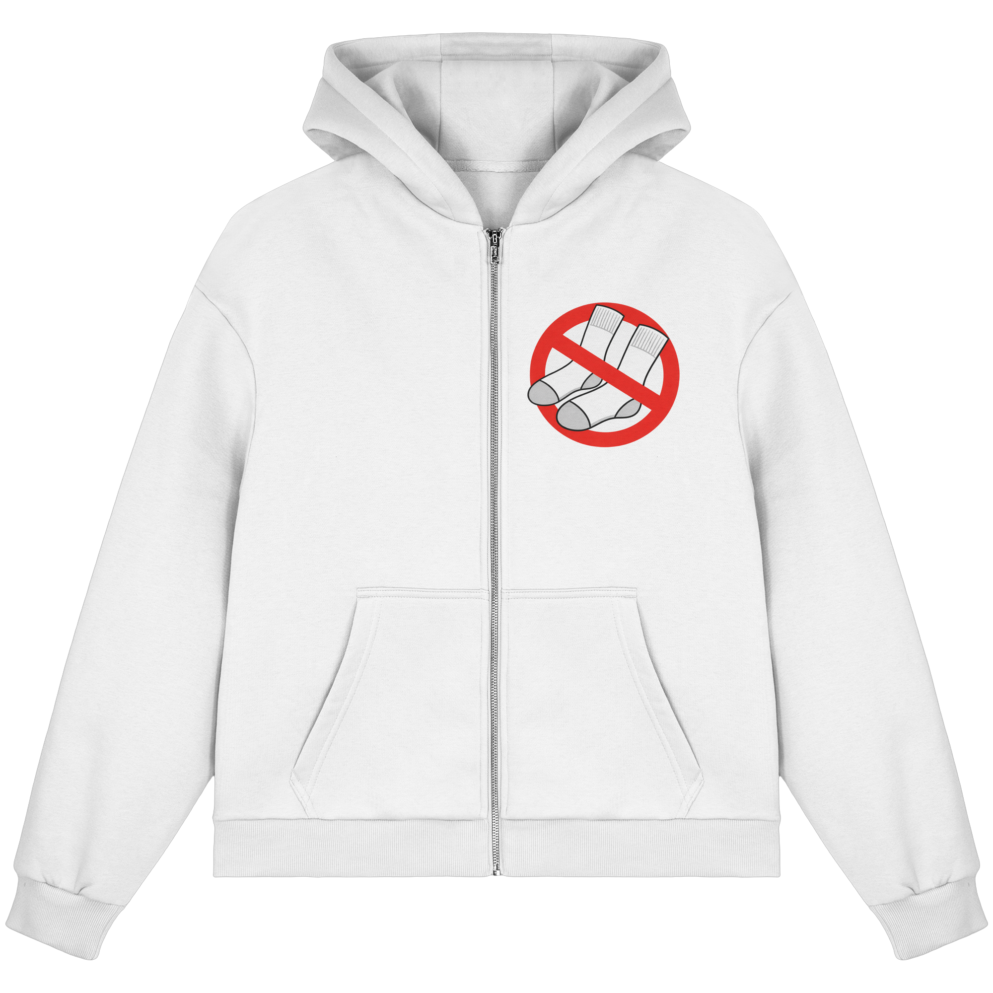 No Socks! - Fluffy Boxcut Zipper