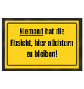 Nüchtern! - Fußmatte 60x40cm