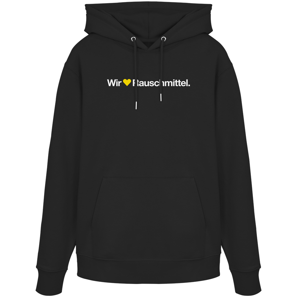 Wir Lieben Rauschmittel - Dark - Organic Hoodie