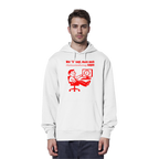 A-Rbeitszeitenbetrug - Red - Organic Hoodie