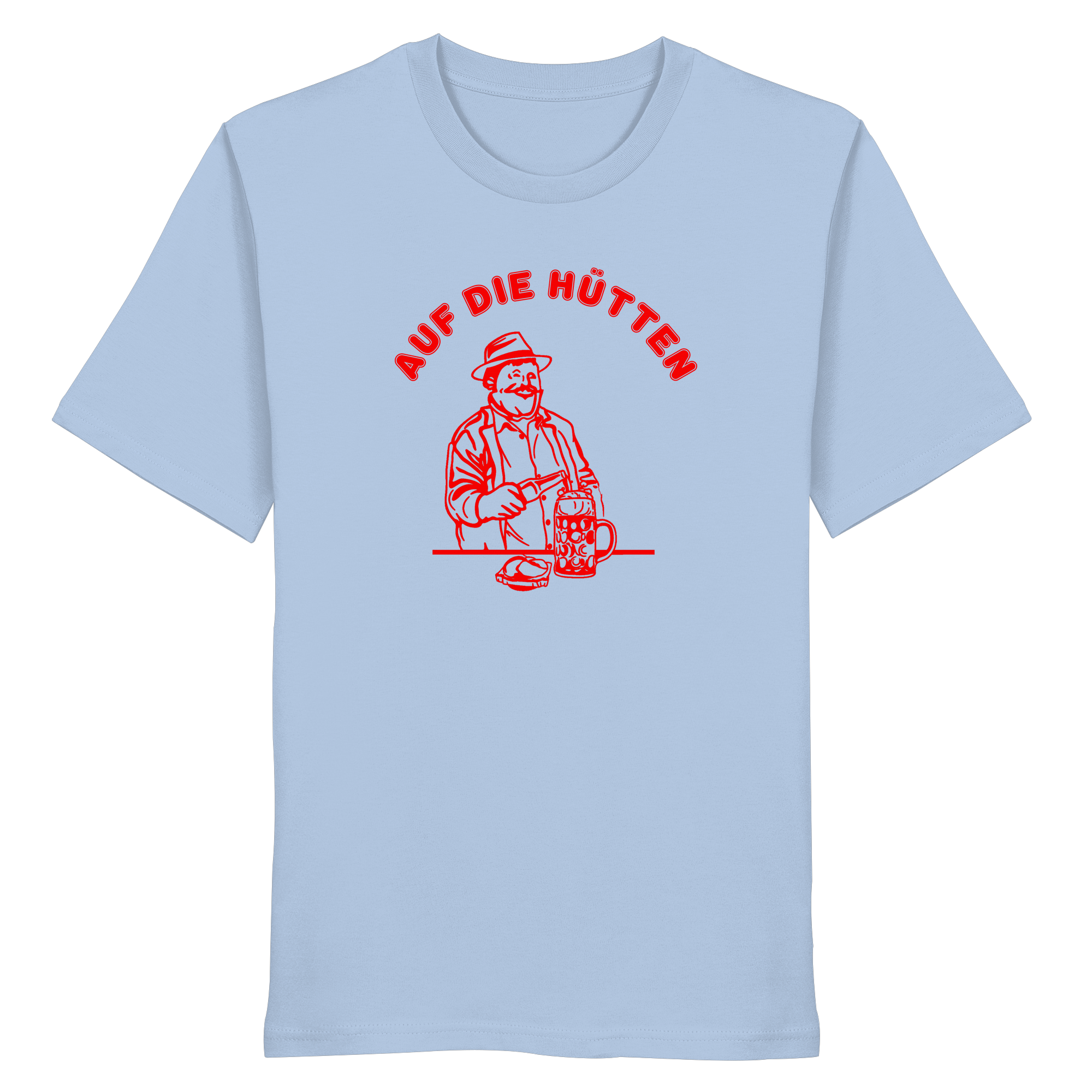 Auf die Huetten - Red - Organic Shirt