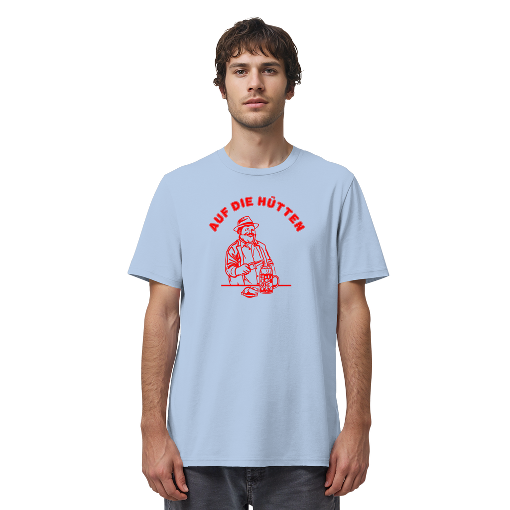 Auf die Huetten - Red - Organic Shirt