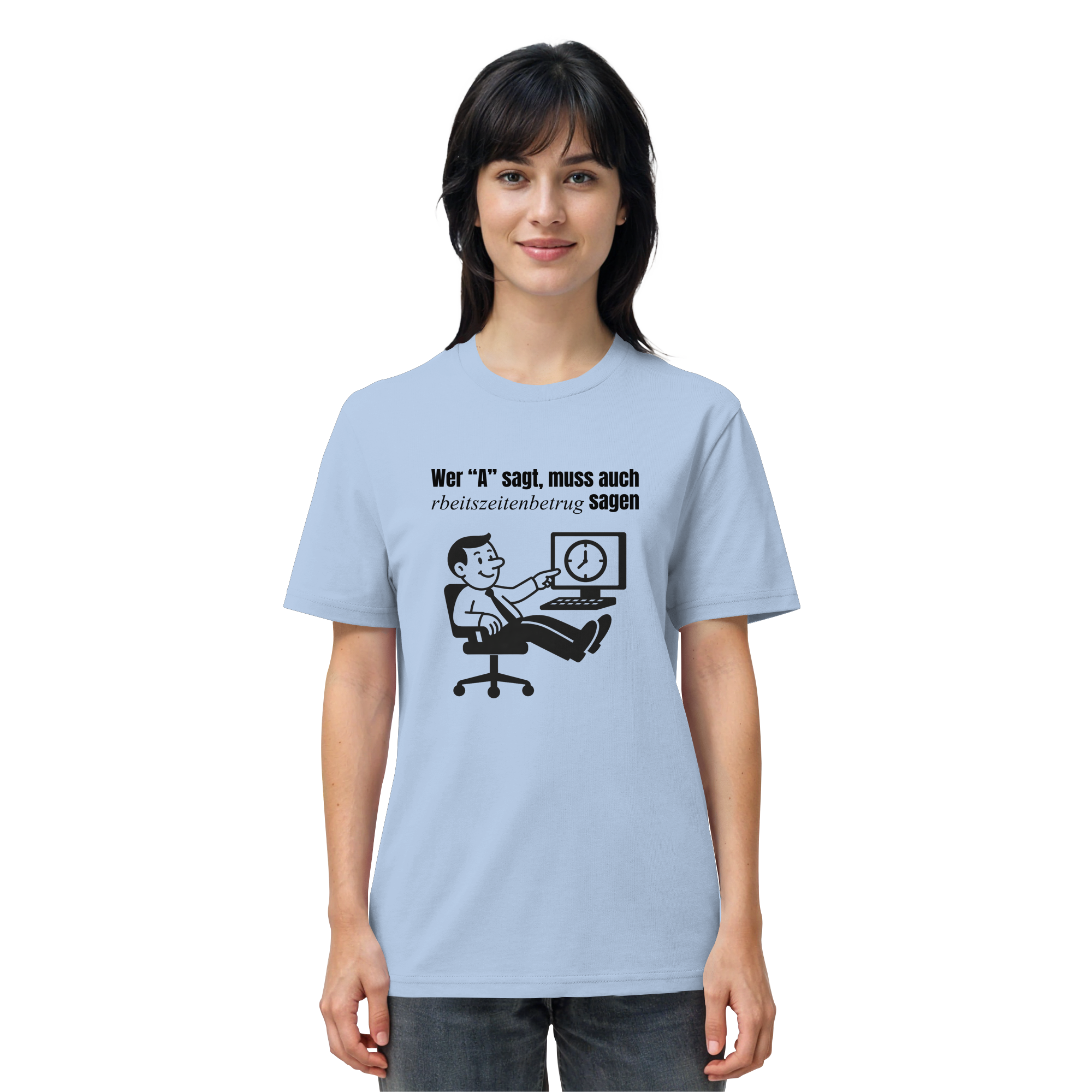 A-Rbeitszeitenbetrug - Black - Organic Shirt