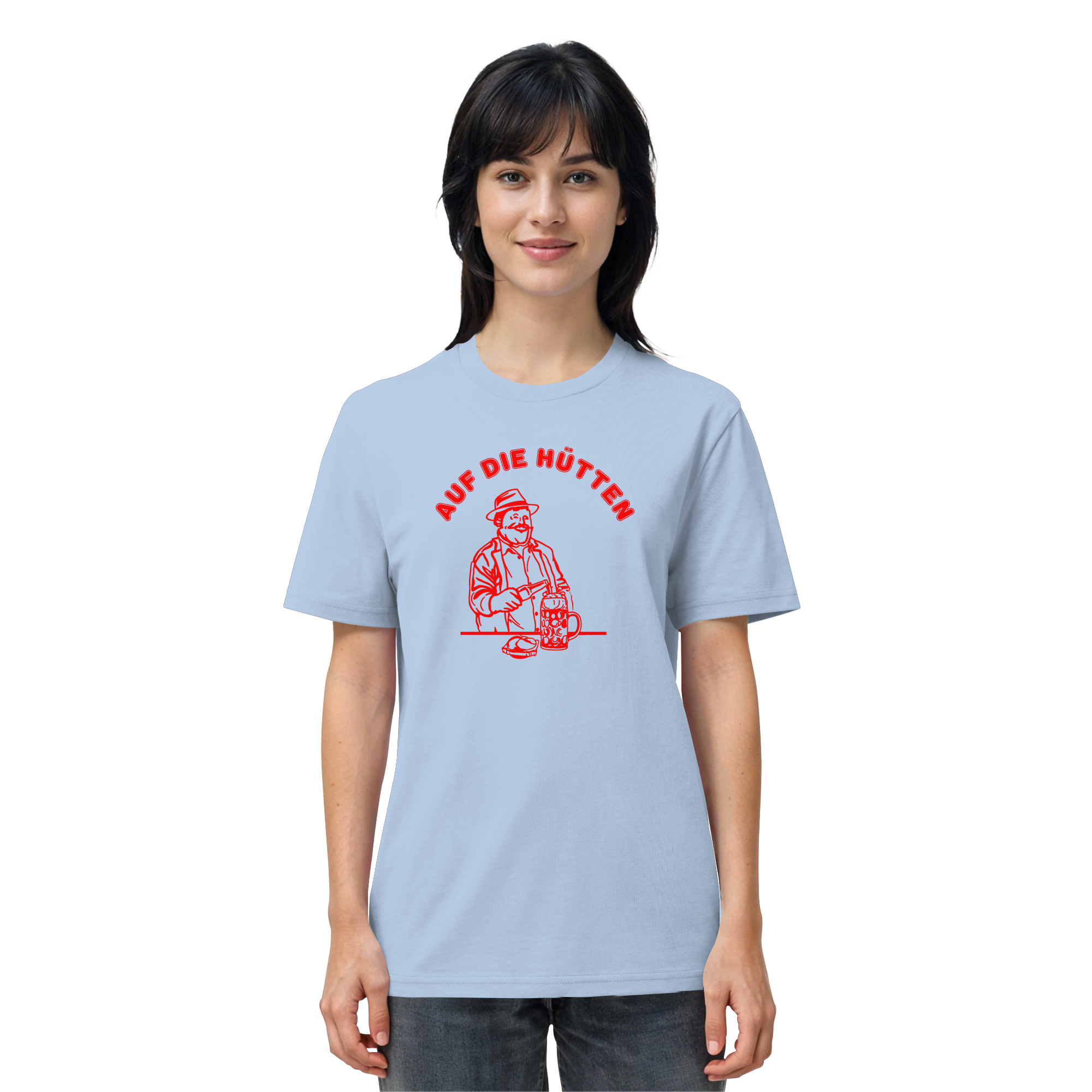 Auf die Huetten - Red - Organic Shirt