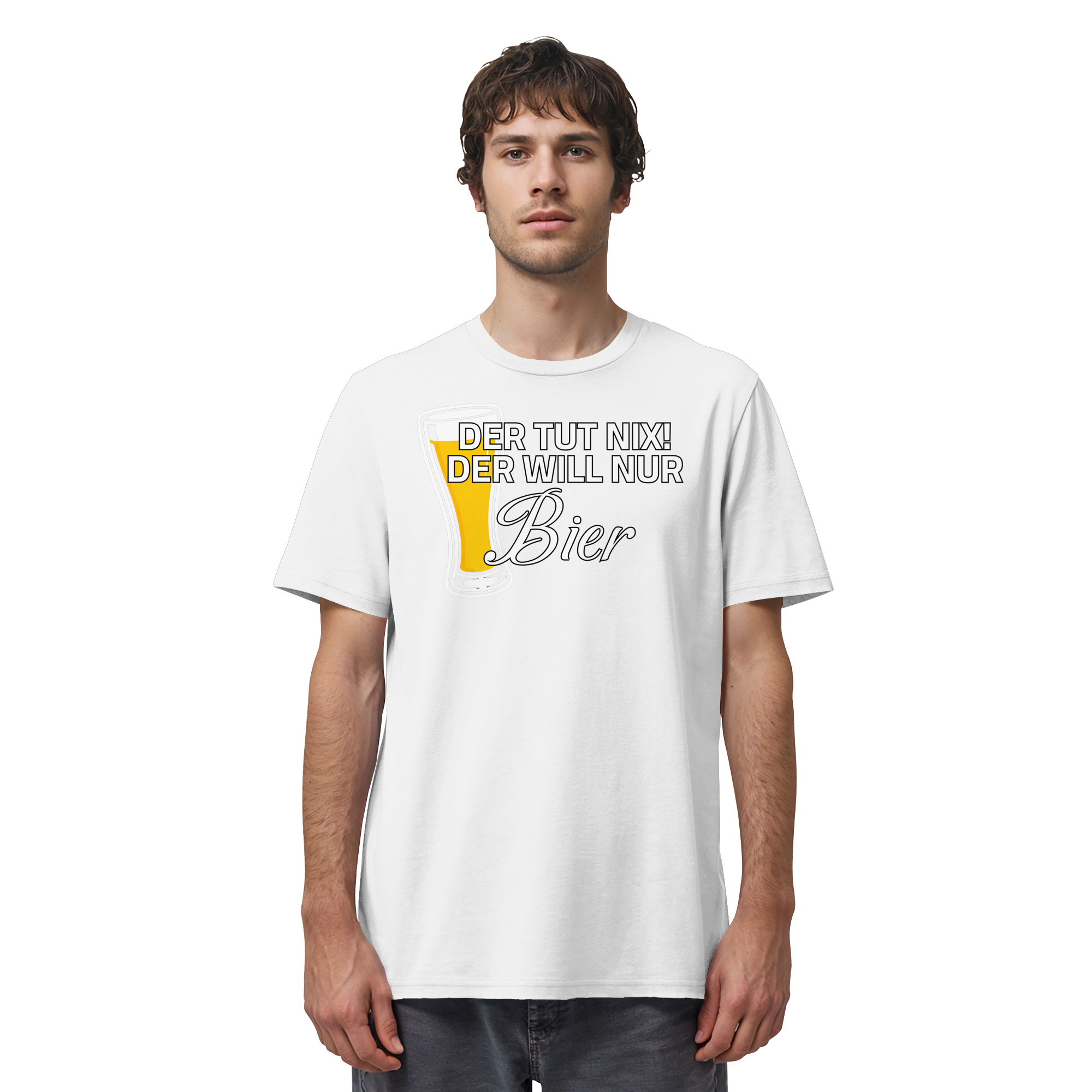 Der Will Nur Bier - Organic Shirt