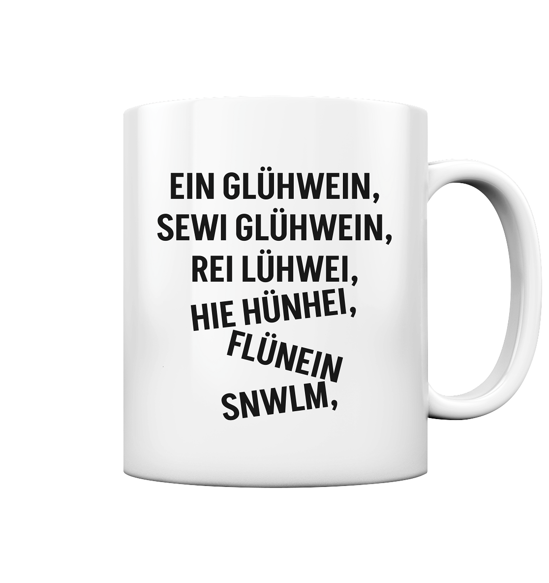 Ein Glühwein - Tasse glossy